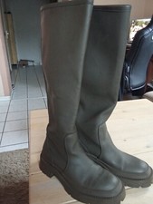 Sexy Schaftstiefel,Plateausohle,Gr.38,oliv,ZARA,Sehr guter Zustand !!