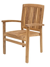 Teak gartensessel stapel - teak,