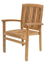 2 Teak Gartensessel Stapel