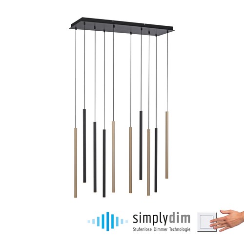 Led pendelleuchte schwarz - led,
