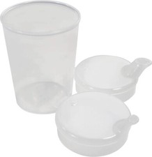 Medi-Inn Schnabelbecher 250 ml transparent | Set: 1 Unterteil + 2 Oberteile