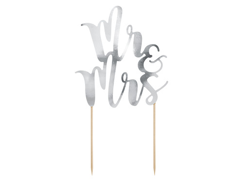 Cake topper 25cm mrs - mr, &