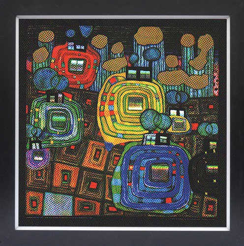 Kunstdruck hundertwasser - kunstdruck, bh
