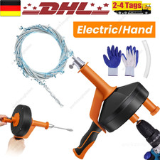 Elektrisch Rohrreinigungsgerät Rohrreiniger Spirale Abflussreiniger Rohr 7,6m