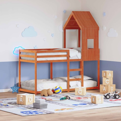 Vidaxl etagenbett mit dach - vidaxl,