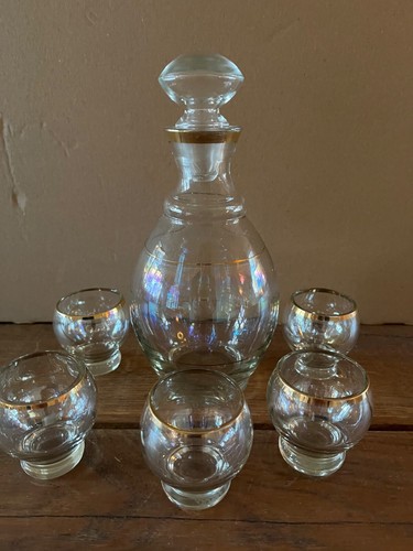 Ddr vintage likör set mit - mit, 5