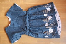 Vertbaudet Wendekleid Mädchen, Größe 128 in dunkelblau oder rosa - mit Eulen