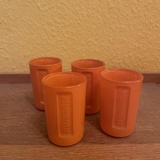 4 Jägermeister Gläser orange