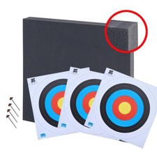 Zielscheibe Bogenschießen 80 x 80 x 10 incl 3 Auflagen und 4 Scheibennägeln