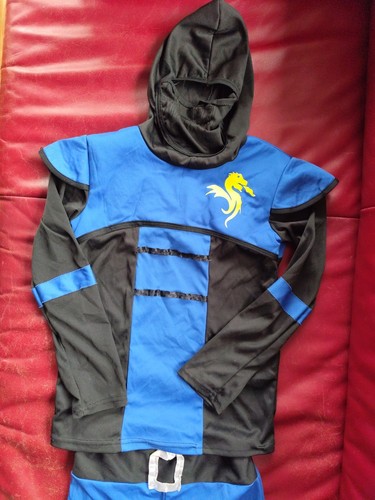 Ninja kostüm blauer - ninja-kostüm,