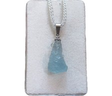 Aquamarin Rohstein Anhänger