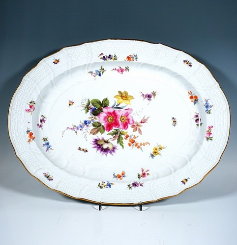 Meissen ovale platte - ovale,