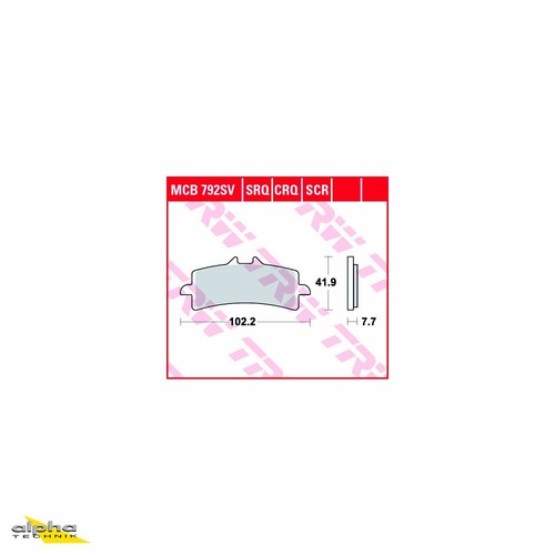 Trw bremsbelagsatz mcb792scr - trw,
