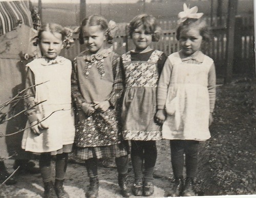 Vintage foto junge - junge, mädchen
