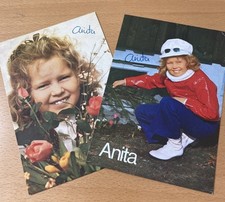 2 X Anita Hegerland   -  signed, original Autogramm !!! ROY BLACK Druck