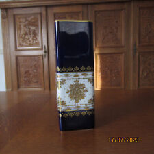 Hutschenreuther Vase Kobaltblau mit Golddekor, top