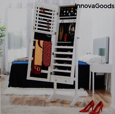 Schmuck-Holzspiegel XXL Spiegel mit Holzrahmen Schmuckkommode Holzspiegel Weiß