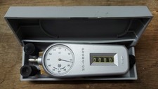 Vintage Probator Handdrehzahlmesser mit Zähler. Made in Germany