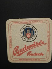 Beer Coaster Budweiser Budvar