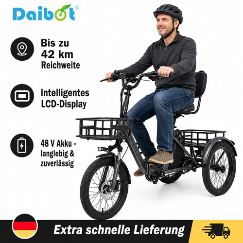 Daibot 350w dreirad - e-dreirad, faltbar