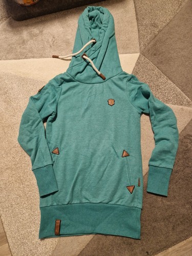 Long hoodie naketano türkis - long,