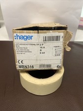 Hager Leitungsschutzschalter MCB 3P B - 16 A 6KA - Unbenutzt - 4 Stück