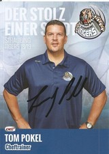Tom Pokel / Straubing Tigers / Saison 2018-2019 / Autogrammkarte