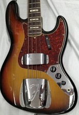 (Fender) 1973 Jazz Bass 3 Tone Sunburst USA Vintage E-Bassgitarre MOD