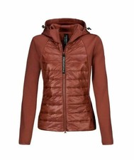 Pikeur Kasha Jacke Damen safranrot GER 40 UK 12 wattiert Kapuze Reitmantel