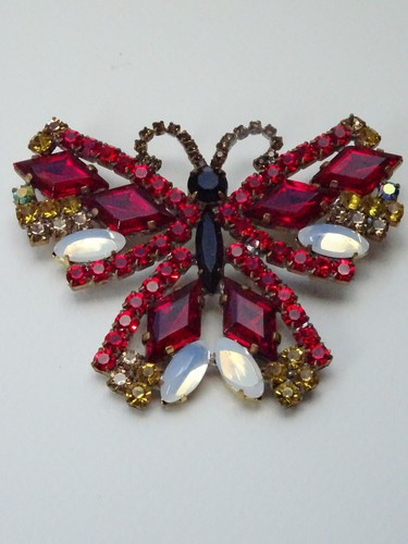 Alte strass brosche - strass,