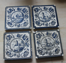 Alte Fliesen Kacheln 4 Stück