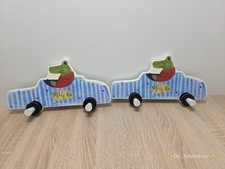 2 x Ikea - Fabler / 2 1576 Kinder Garderobe / Krokodil im Auto / Kleiderharken