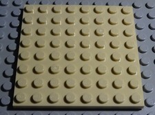 Lego Plate 8x8 Beige (3379)