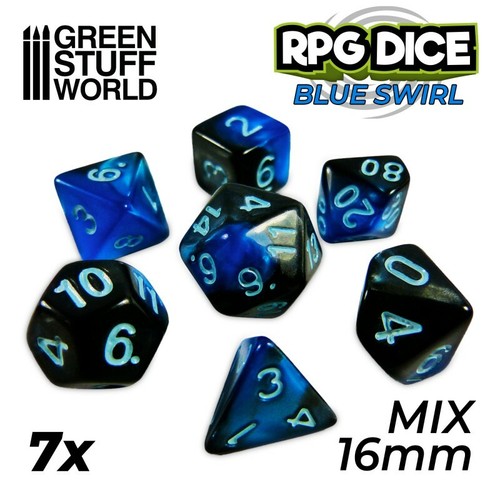 Mix 16mm spielwürfel - 7x,