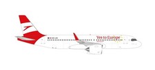 Herpa 538145 - 1/500 Austrian Airlines Airbus A320neo "Yes to Europe" - Neu