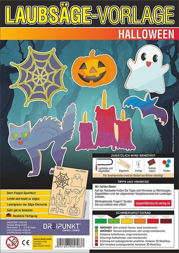 Laubsägevorlagen halloween - halloween, 6