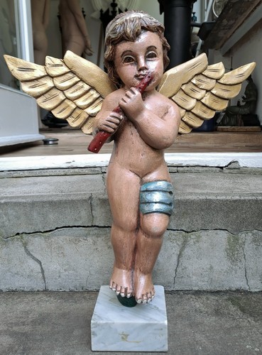 Holzfigur handgeschnitzt - holzfigur,
