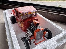 1:18 Acme 1932 Ford Pickup Hot Rod Orange Rat Fink