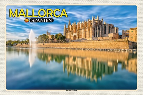 Blechschild 18x12 mallorca - blechschild,