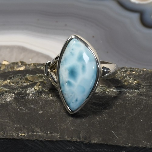 Larimar ring 925er silber - ring,,