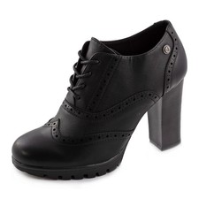 Damenschuhe francesine Paris Schnürschuhe Absatz Groß Stickerei TooCool CH2183