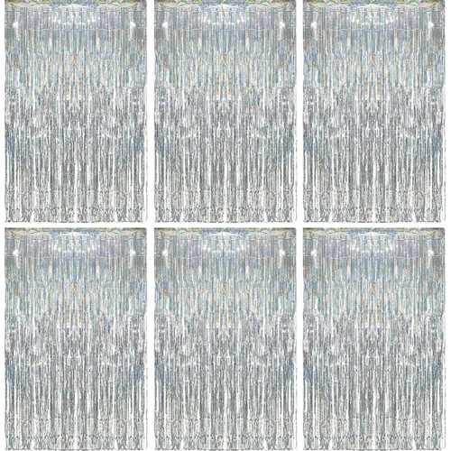 Silber lametta vorhang set - lametta, 6
