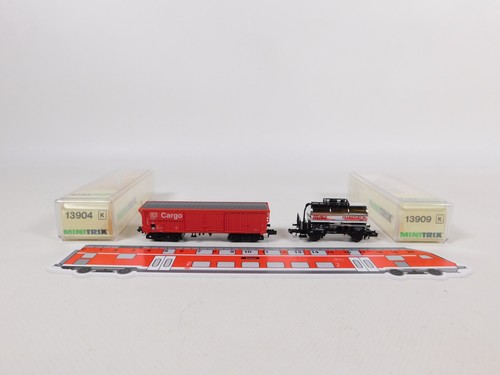 Minitrix spur güterwagen - spur, 2x