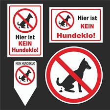 Kein Hundeklo Hundetoilette