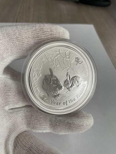 2011 lunar hase - oz, silber