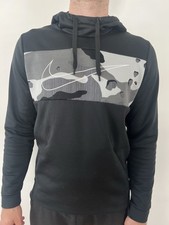 Hoodie Nike Herren Gr. M schwarz Softshell + camouflage Muster Kapuzenpullover
