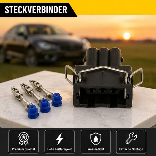Poliger reparaturstecker - 3-poliger,