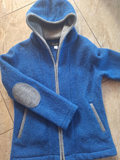 Filzjacke Winterjacke Wolljacke MONDKINI Damen Jacke Jacke Winter blau M/L
