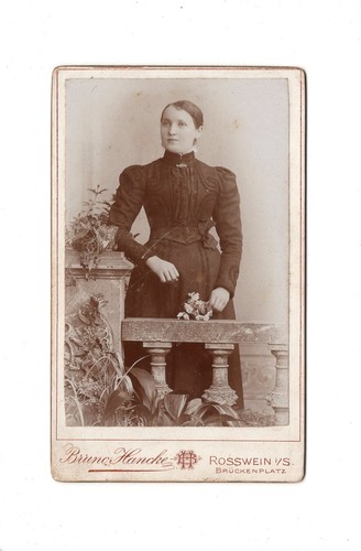 Cdv foto damenportrait feine - foto,