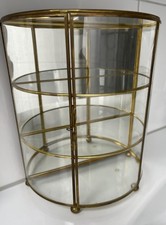 Miniatur Vitrine mit Spiegel hinterlegt - 3 Etagen - Höhe 23 cm - Breite 20,5 cm